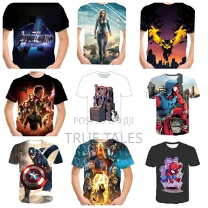 Mixed Cartoon Character Unisex T-shirt Tops Ages 2to18 Years