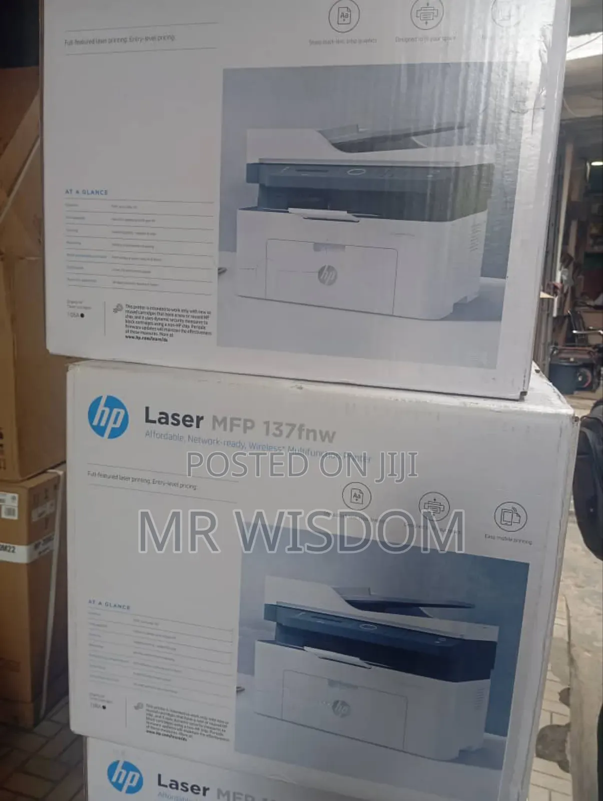 HP Laser MFP 137fnw Printer