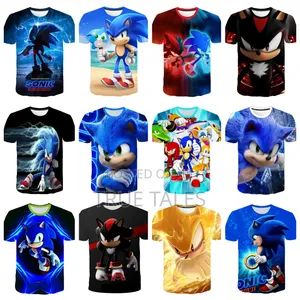 Sonic Character Round Neck T-shirt/Tops Ages 2 To 18years