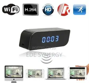 Hidden Wi-Fi Digital Table Clock Camera
