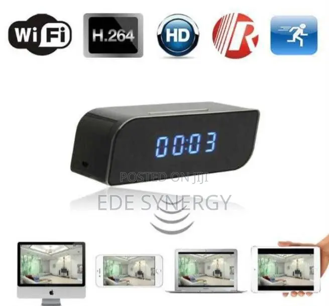 Hidden Wi-Fi Digital Table Clock Camera
