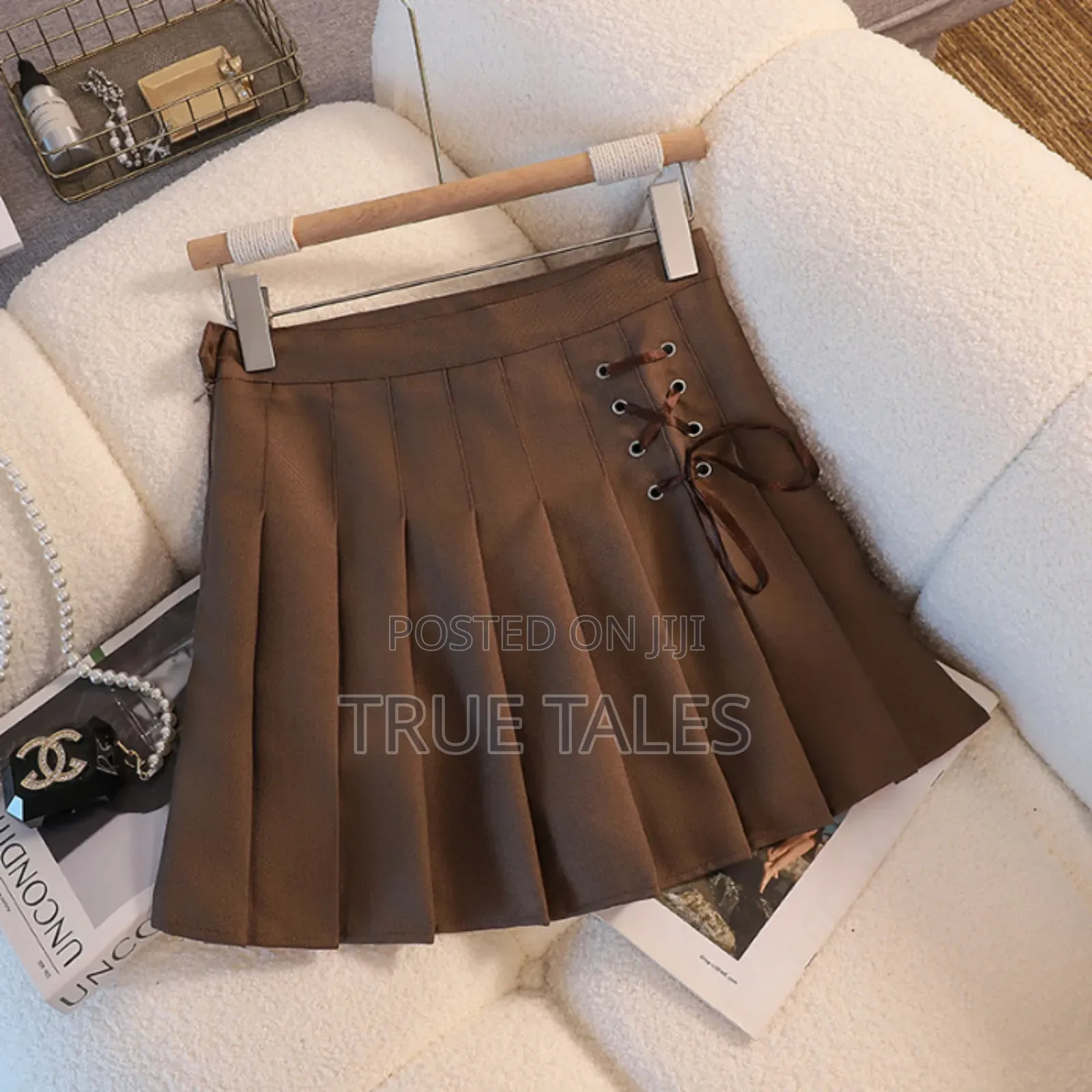 Ladies Short Skirts With Side Bow Knots