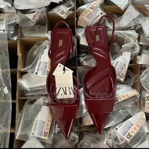 Zara Wine Flat Shoe