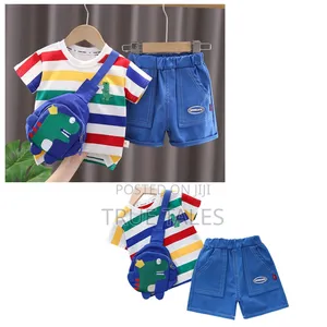 Toddler Boy's Turkey 3 In 1 Top Shorts And Bag Sets