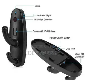 HD Hidden Spy Camera Cloth Hook Hanger