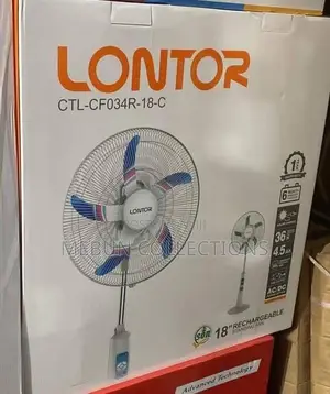 Lontor Rechargeable Standing Fan CTL - CFO34R-18-C 18 Inches