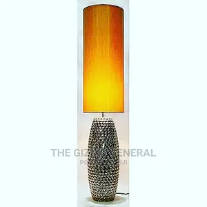 Generic European Style Golden Hammered Base Floor Lamp