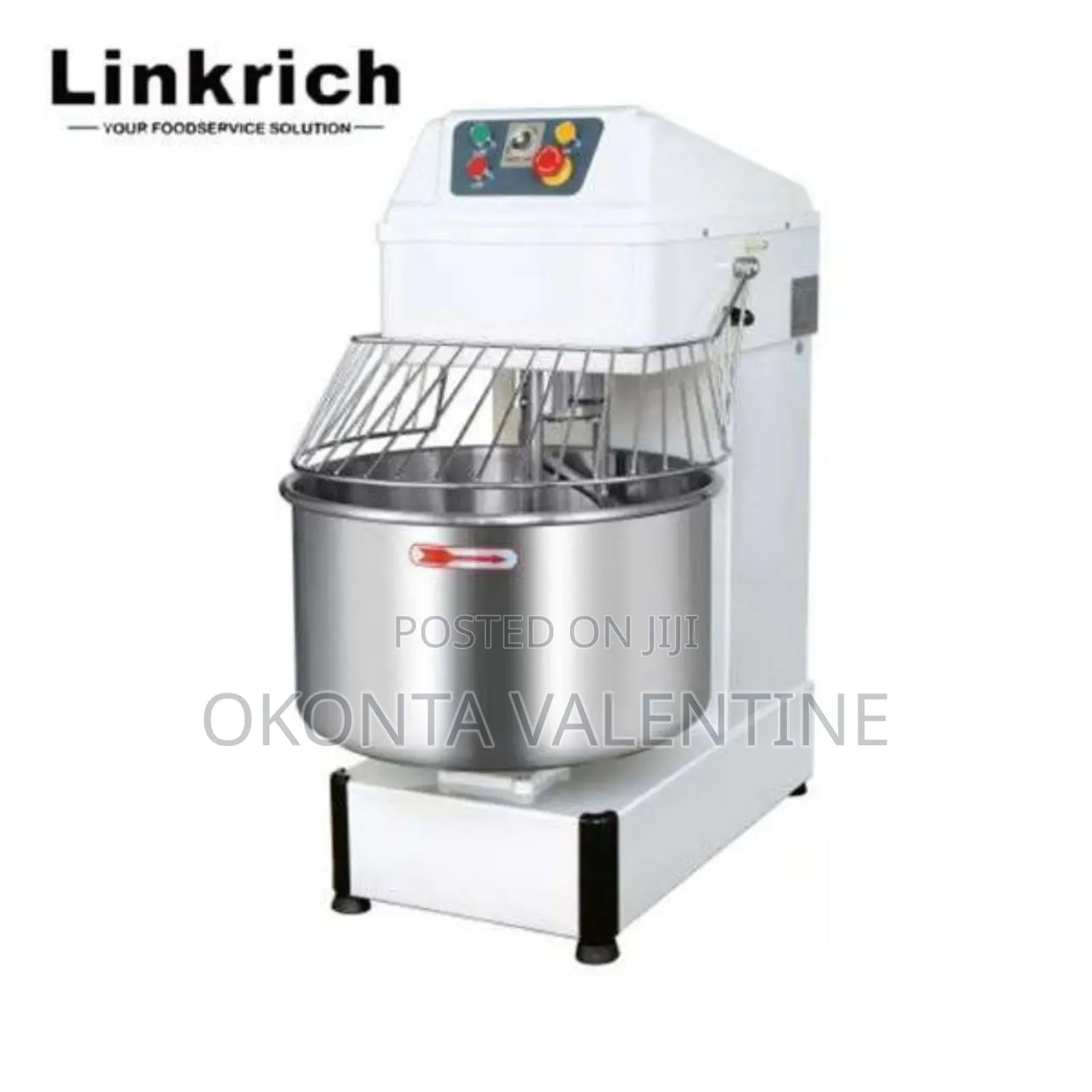 1 Bag Commercial Spiral Dough Bread Mixer 50kg