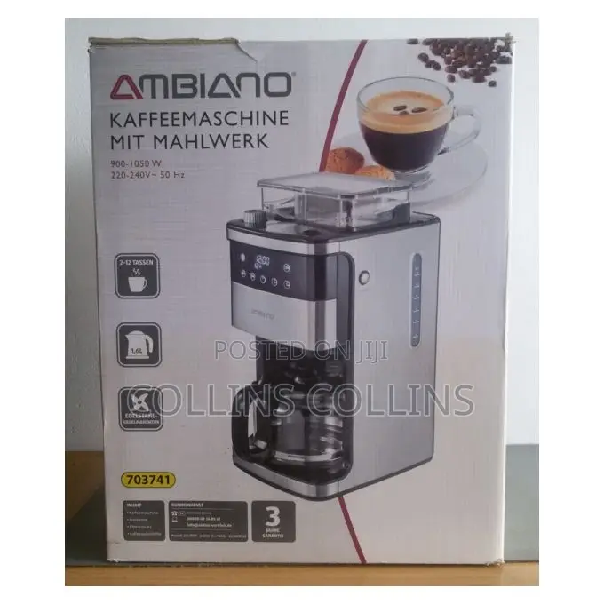 Ambiano Coffee Machine With Integrated Grinder