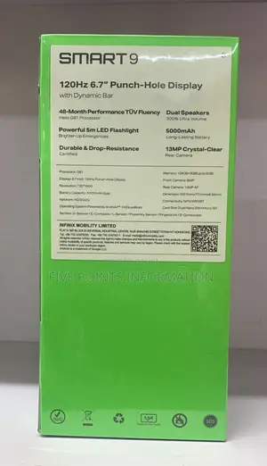 New Infinix Smart 9 128 GB Black