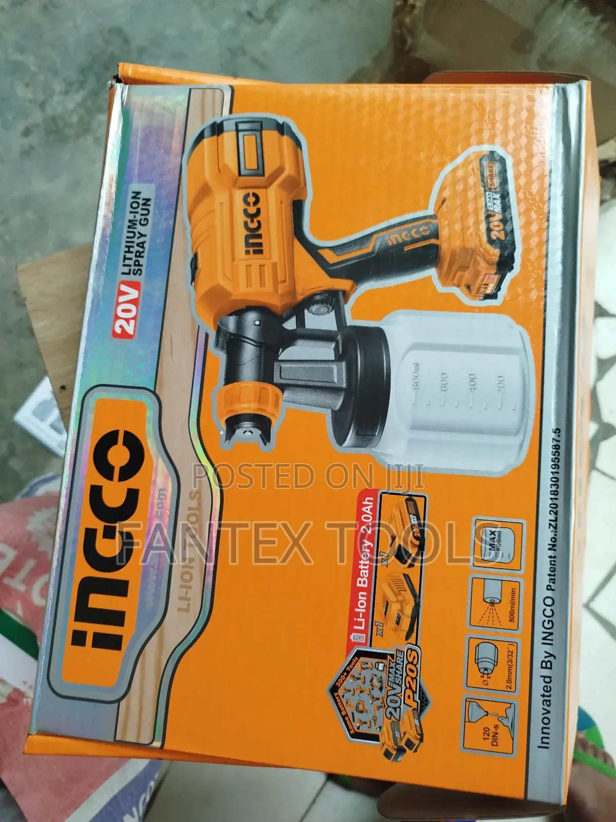 Lithium -Ion Spray Gun