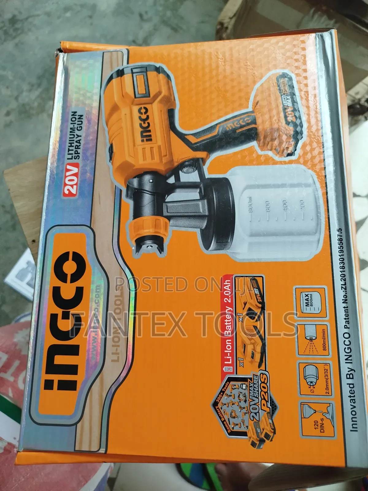 Lithium -Ion Spray Gun