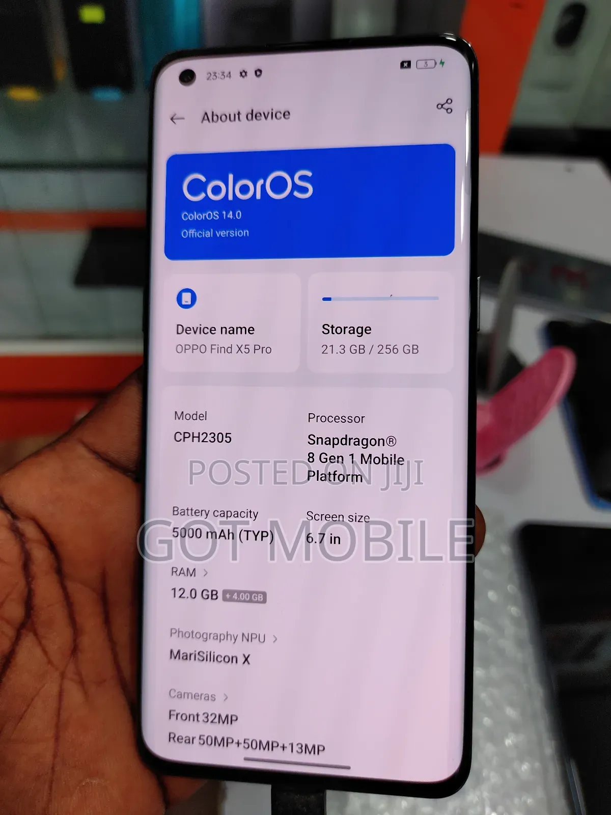 Oppo Find X5 Pro 256 GB Black