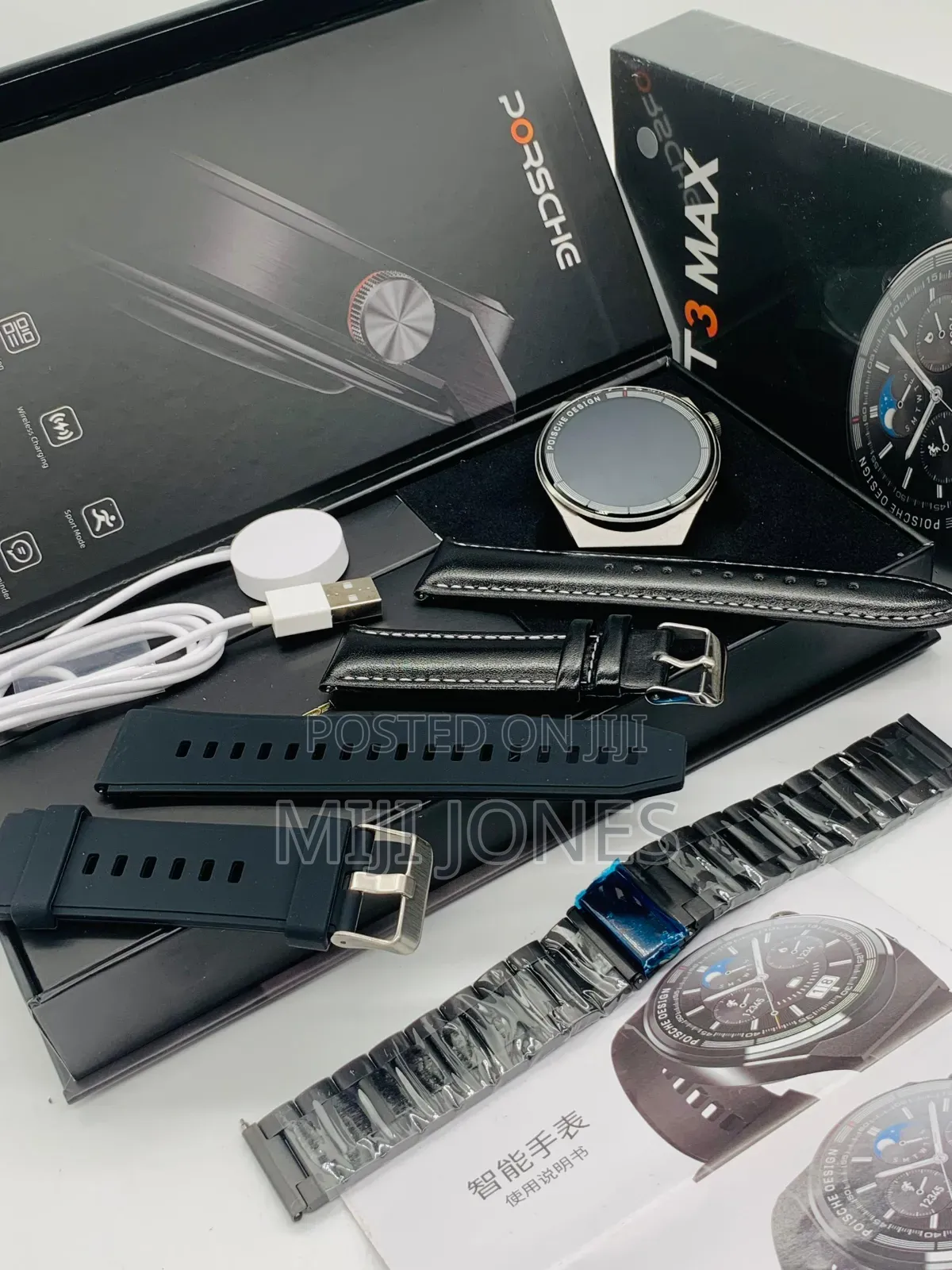 PORSCHE Smartwatch With (3) Different Strap*