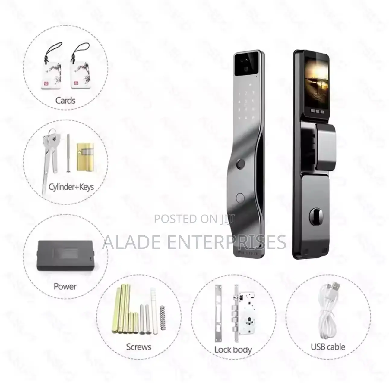 3d Face Recognition Smart Door Lock With Camera