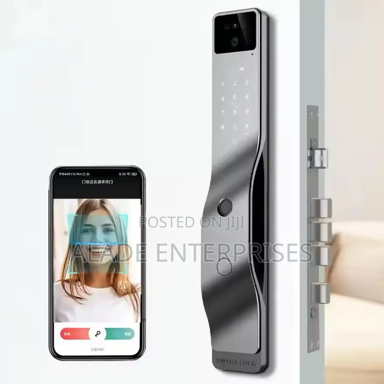 Fully Automatic Digital Fingerprint Smart Door Lock 3d Face - ALADE ...
