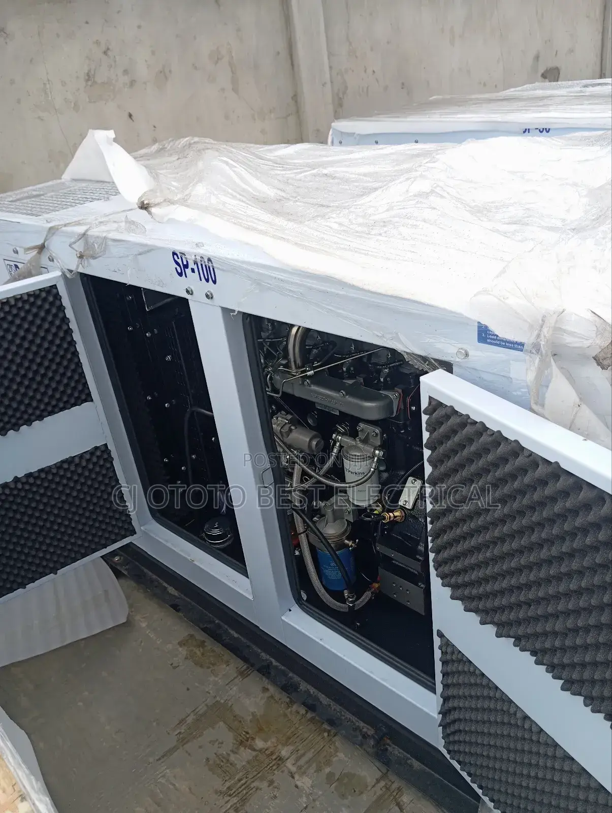 100kva Perkins Generator Soundproof 100%Copper Coil