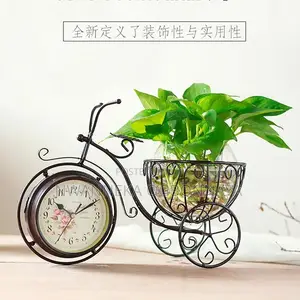 Bicycle Flower Basket Clock