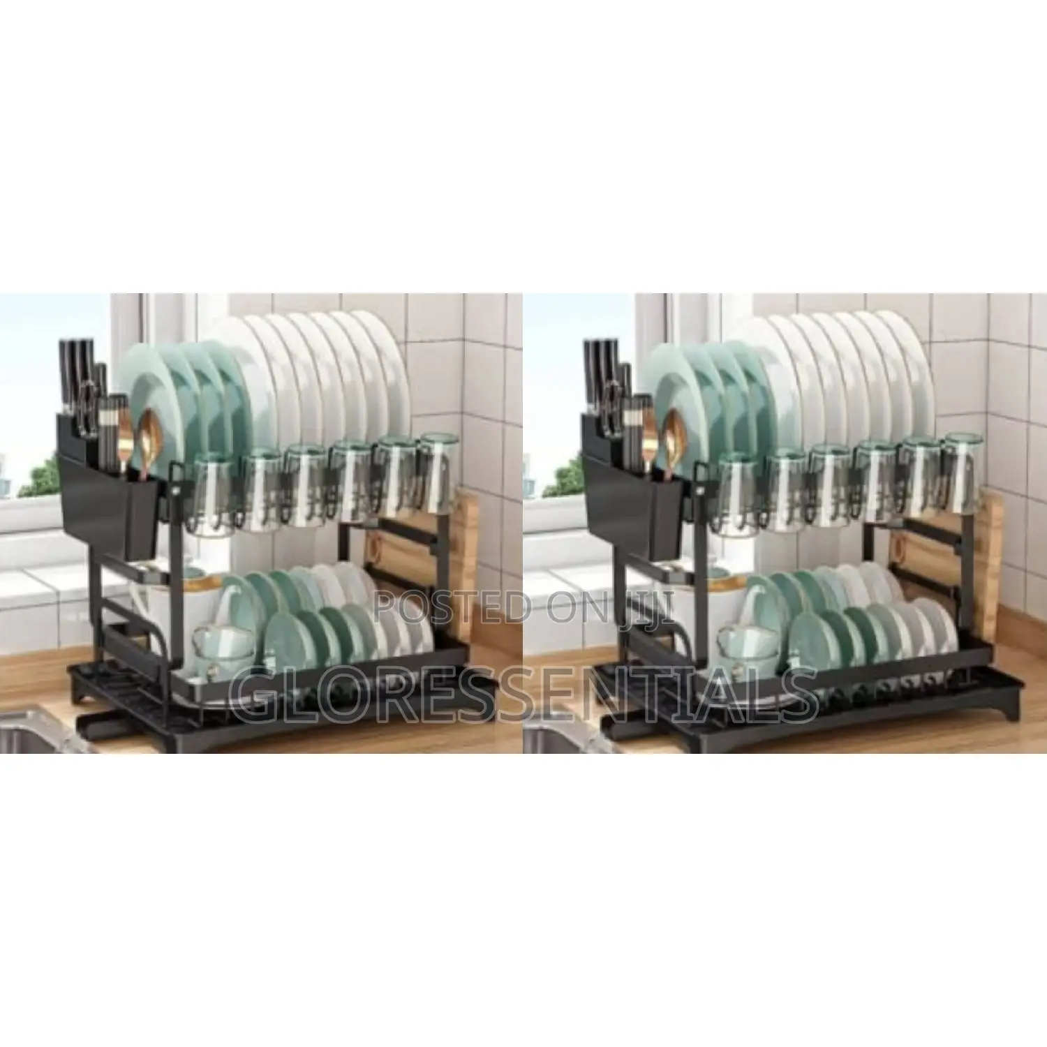 Quality Steel Plate Rack Black