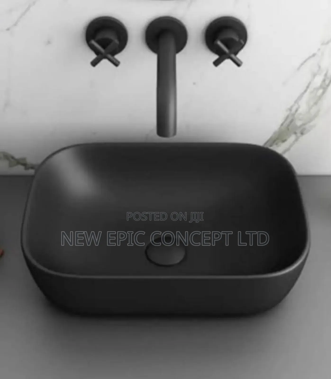 Black Counter Top Wash Hand Basin