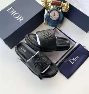 Luxury Christian Dior Aqua Slides