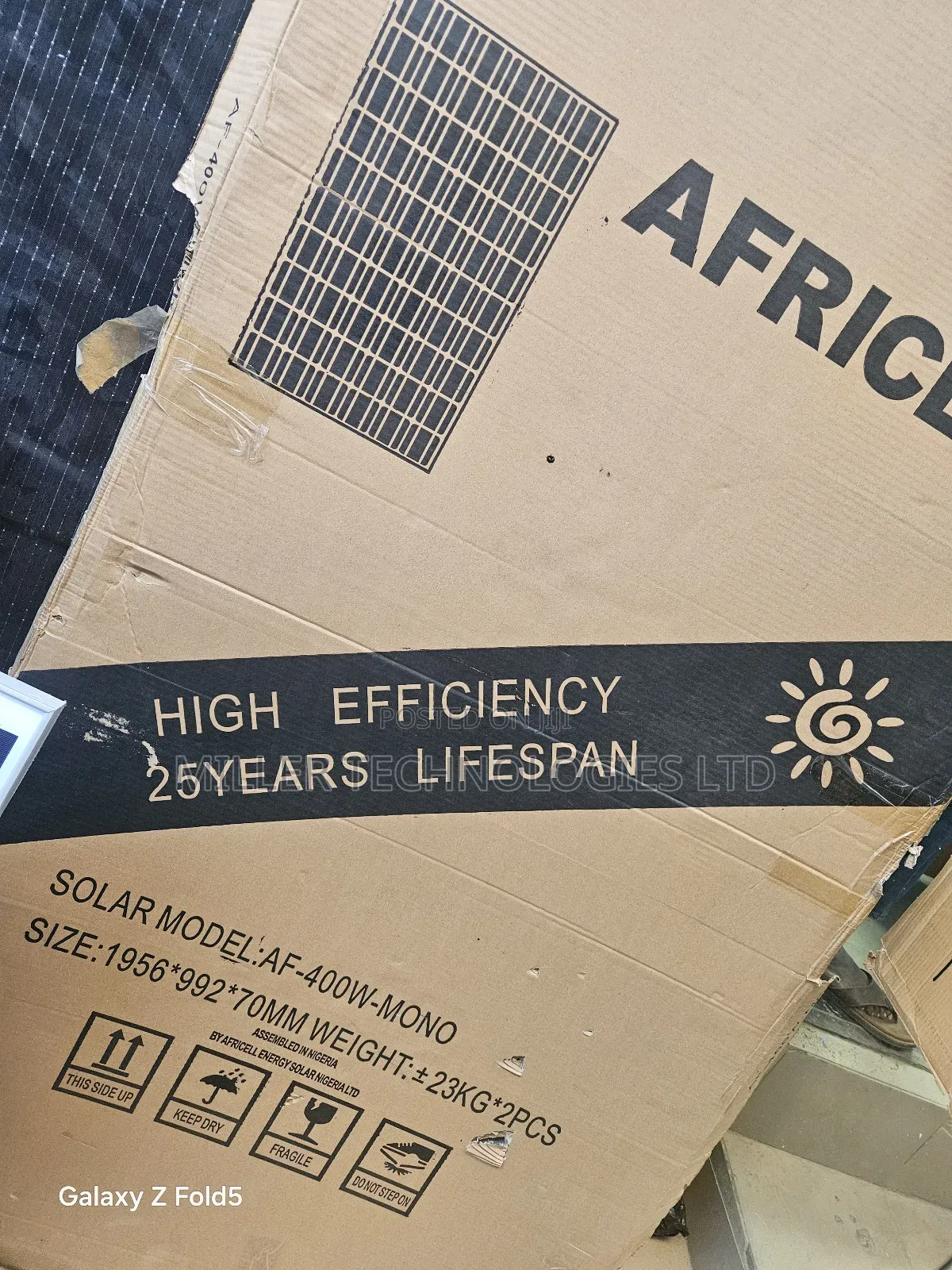 Africell Complete 400w 36v Solar Panel New