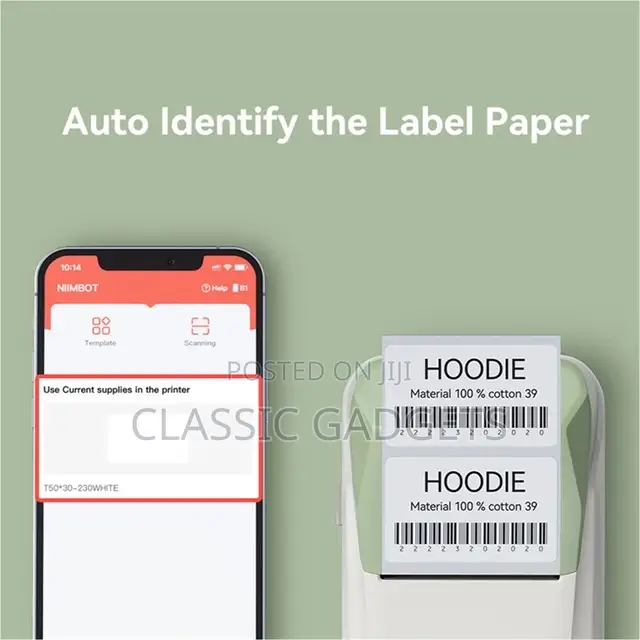 Niimbot B1 Mini Portable Bluetooth Thermal Printer