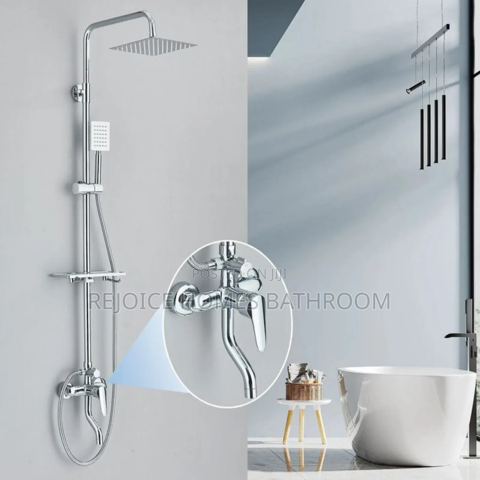 Quality Chrome Standing Shower