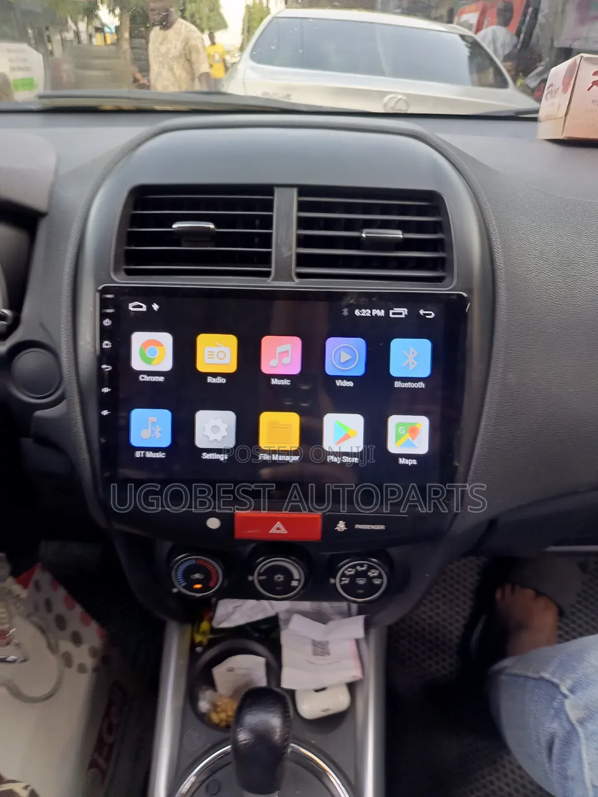 Mitsubishi RVR Android (2010/2019) Wit GPS Navigation (Map)