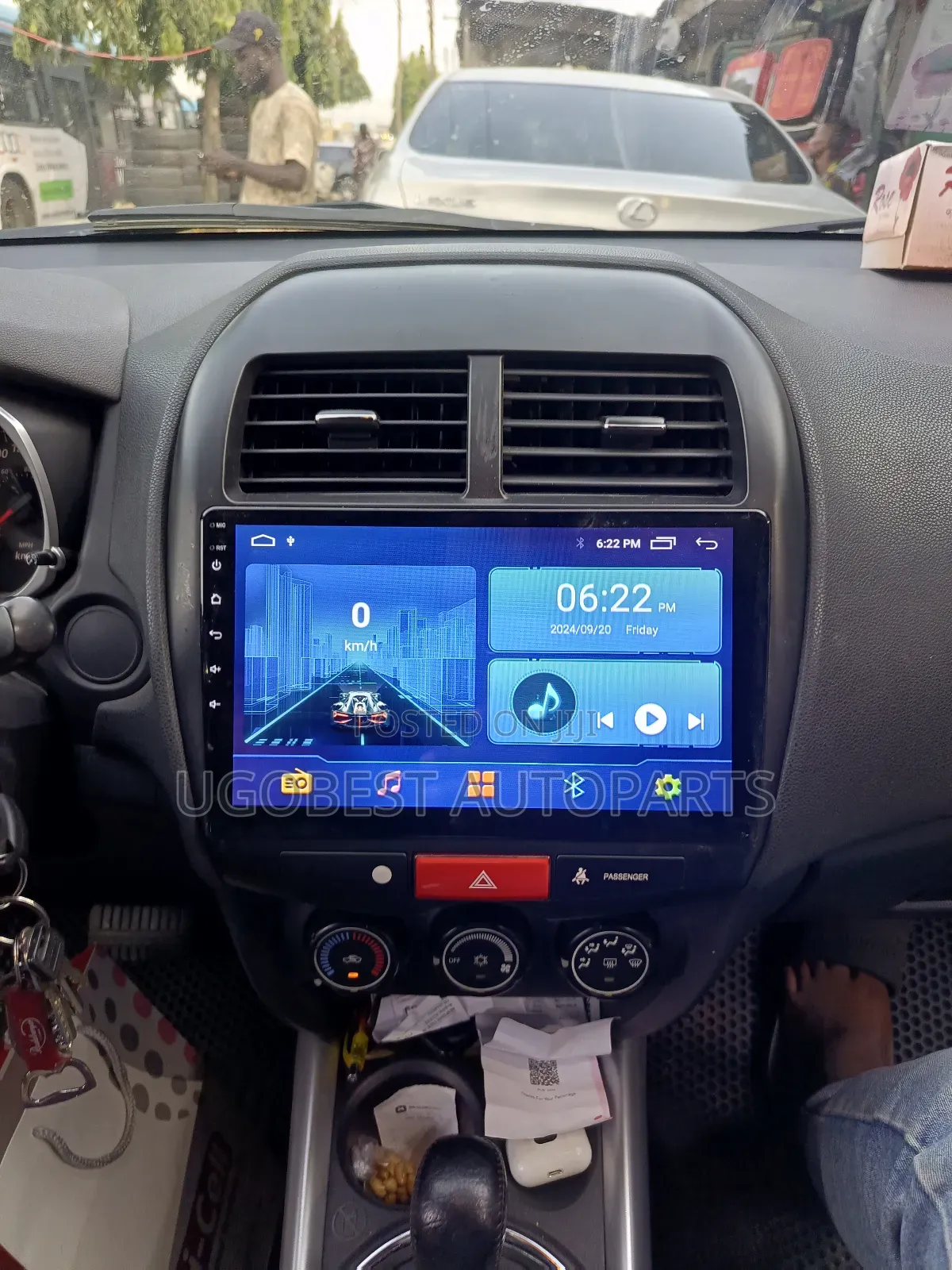Mitsubishi RVR Android (2010/2019) Wit GPS Navigation (Map)