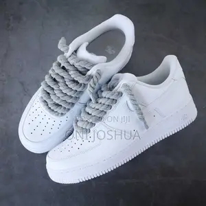 Chunky Lace White Sneakers