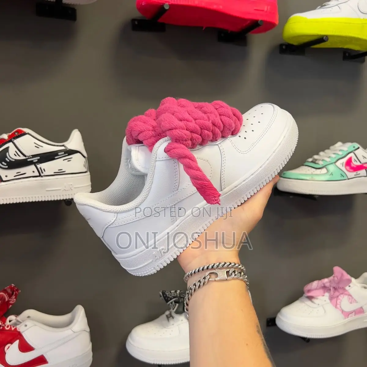 Chunky Lace White Sneakers