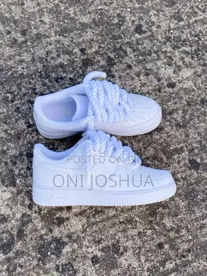 Chunky Lace White Sneakers