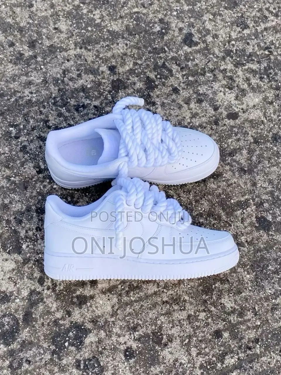 Chunky Lace White Sneakers