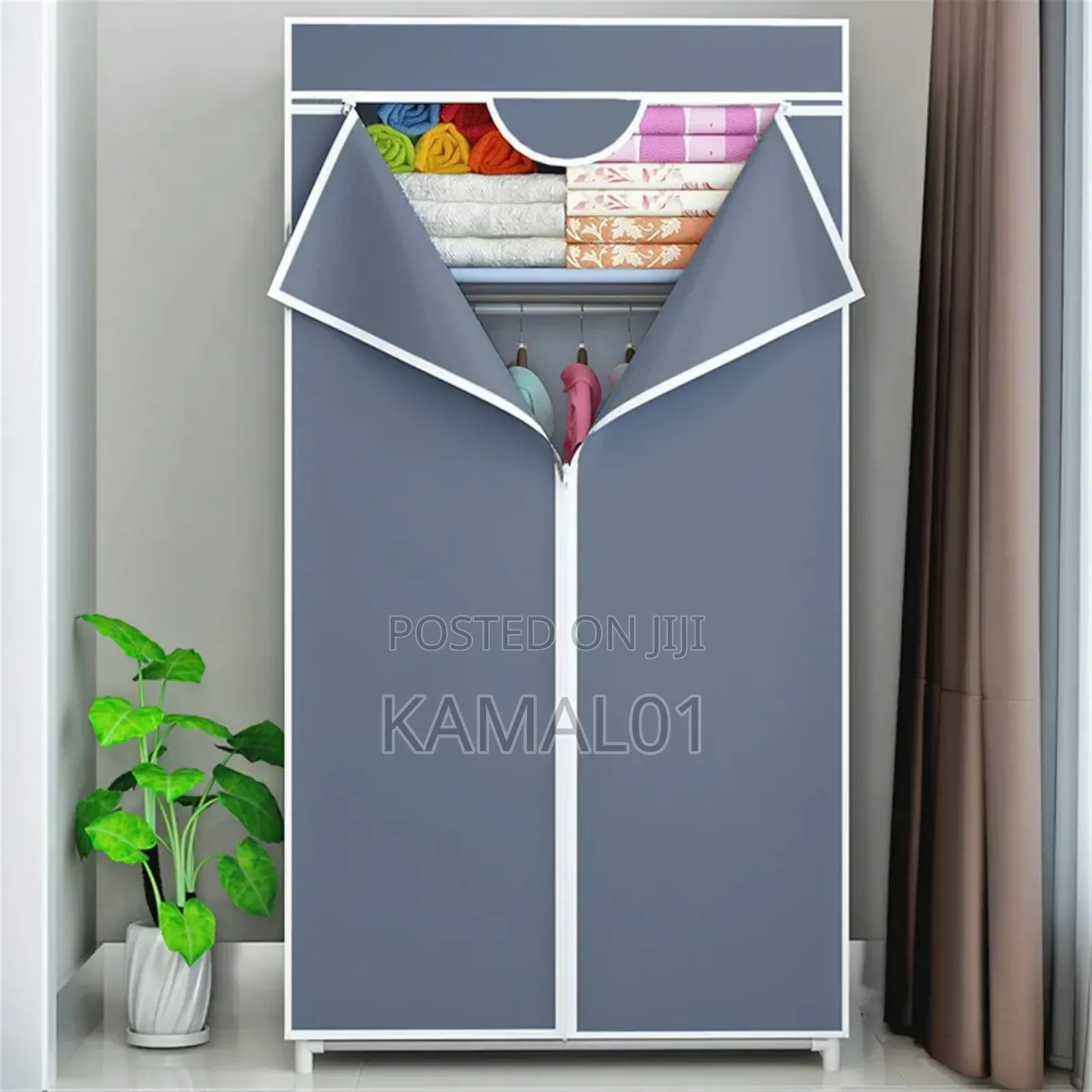 Portable Wardrobe Closet Organizer With Non-Woven Fabric