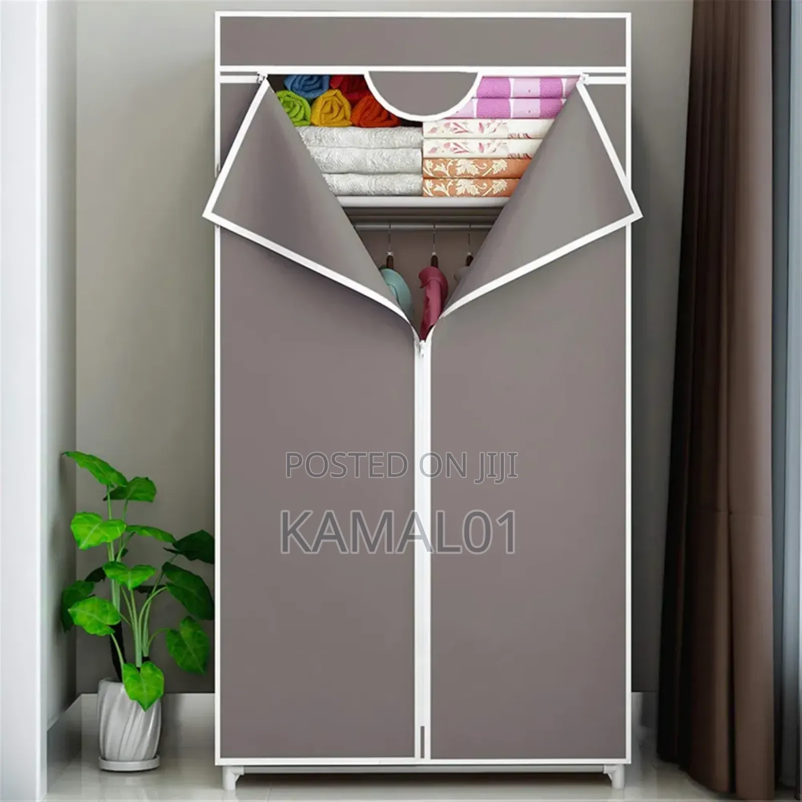 Portable Wardrobe Closet Organizer With Non-Woven Fabric