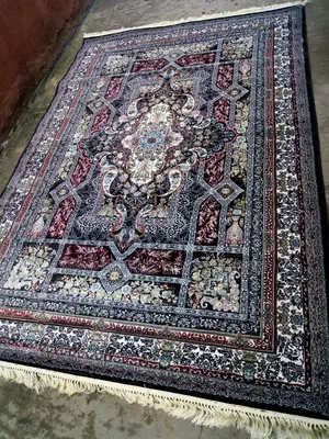 7by10 Feets Modern Black Persian Centre Rug