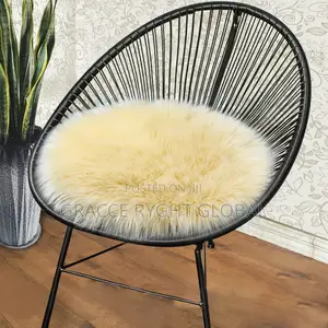 Round Faux Fur Rug