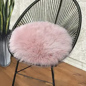 Round Faux Fur Rug