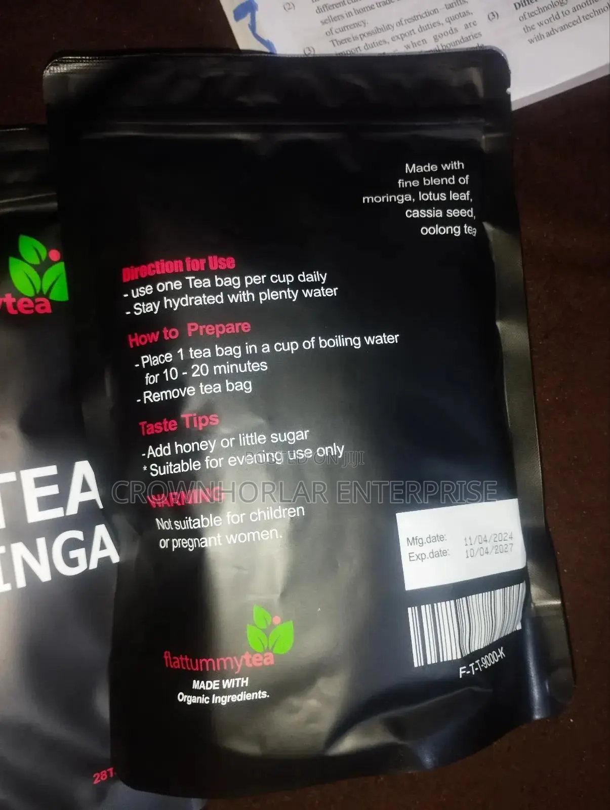 Flat Tummy Tea With Moringa