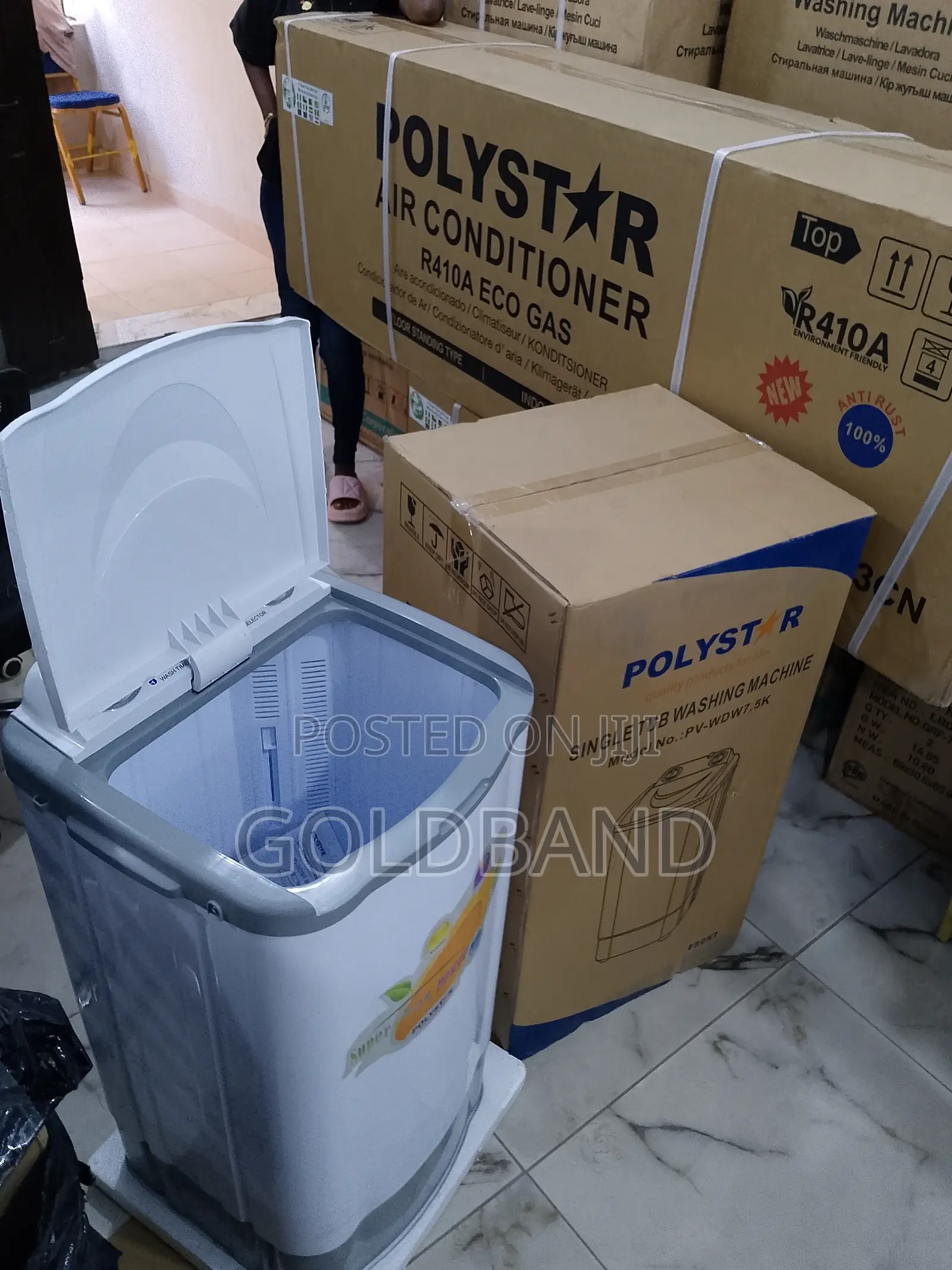 Energy Saving Polystar 7.5kg Single Tub Washing Machine