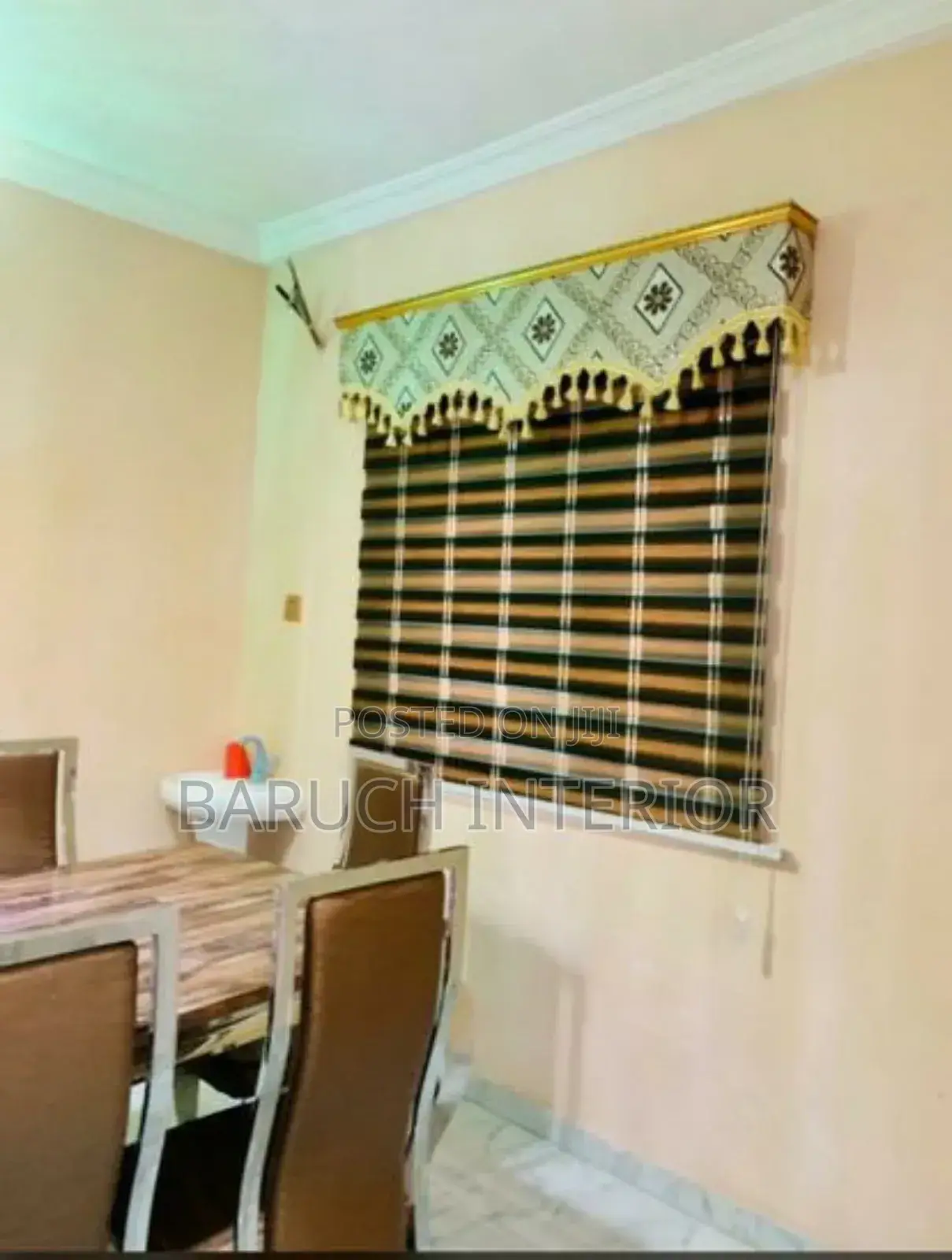 Window Blind With Headboard