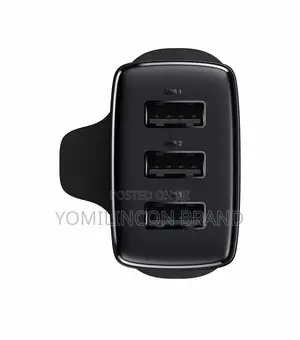 Baseus Compact Charger 3U 17W Uk - Black