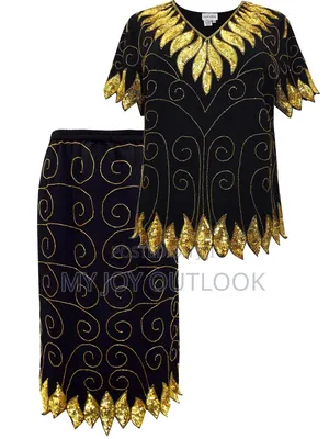 Classy Skirt and Blouse Set Size 10, 12, 14, 16, 18, and 20