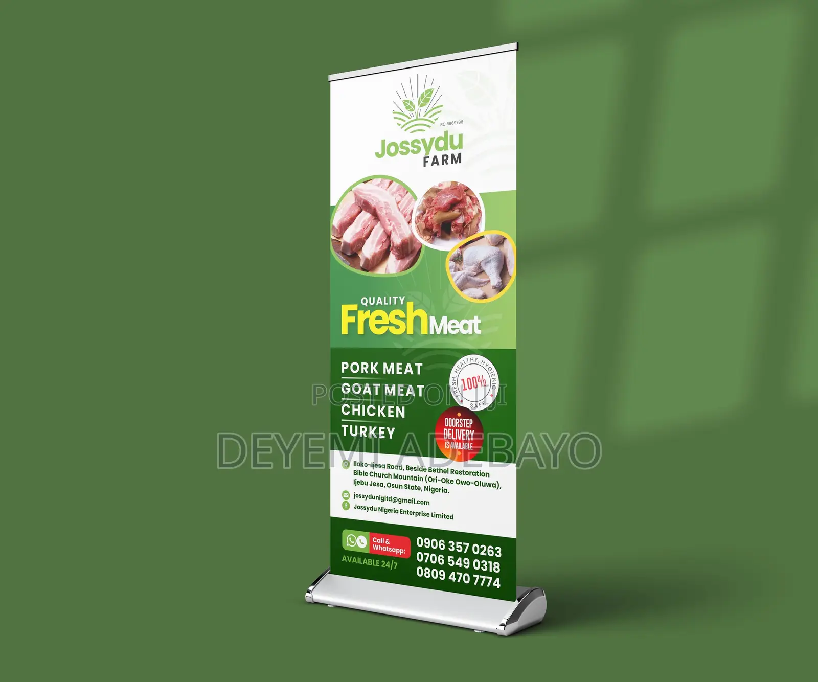 Roll Up Flag Feather Banner