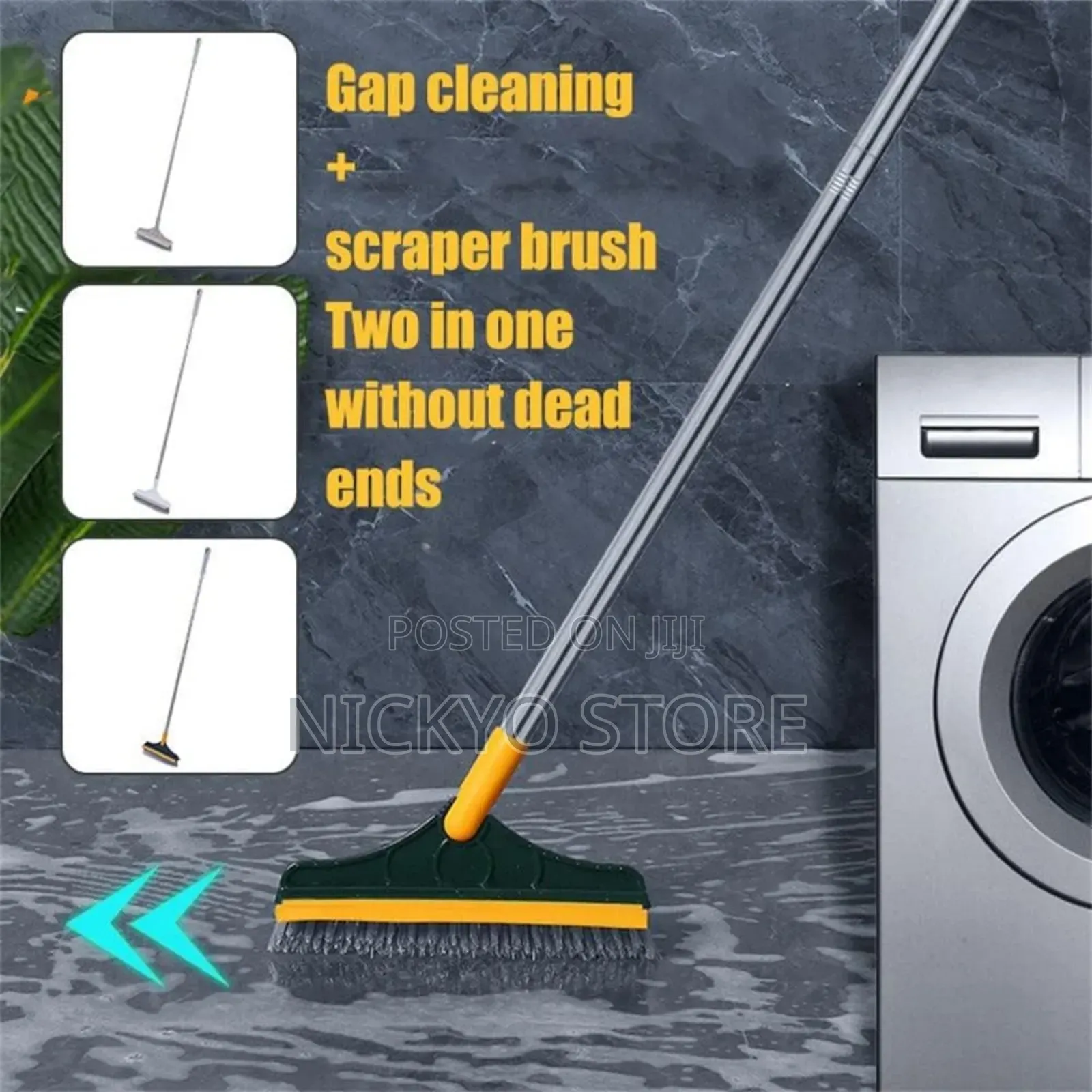 2 in 1 Floor Scrub Brush