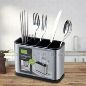 High Quality Big Stainless Steel Cutlery Storage Rack/Bucket