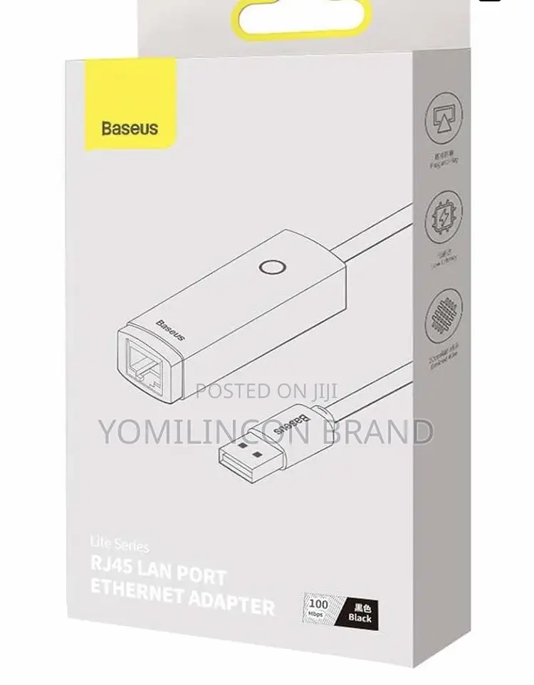 Baseus Lite Series RJ45 LAN Port Ethernet USB-A LAN Adapter