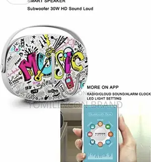 W-King - T8 Sub Woofer 30W Portable Bluetooth Speaker White