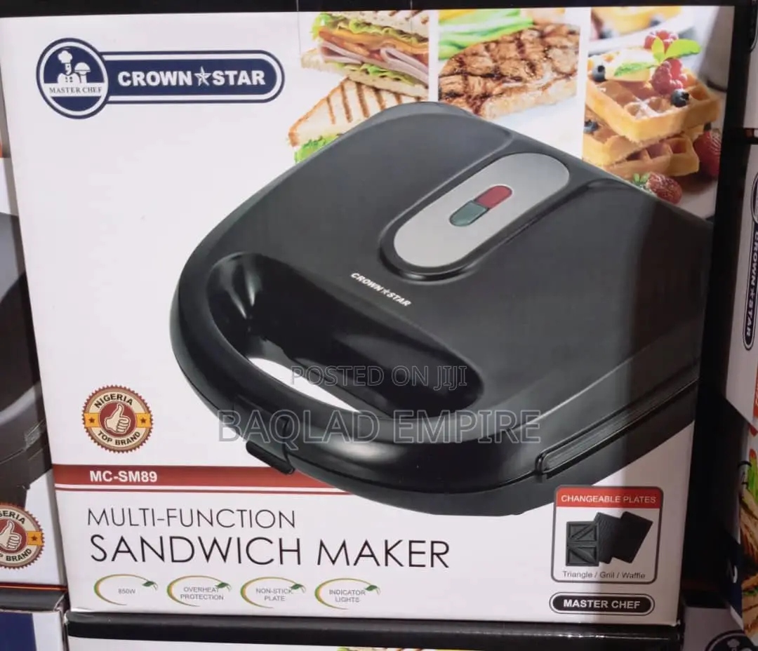 3 in 1 Crown Star Multi Function Sandwich Maker